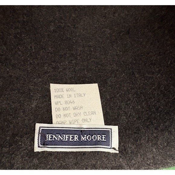 Lot of 3 Vintage Jennifer Moore Wool Cloche Hats | Navy Charcoal Black | Italy - Picture 6 of 14